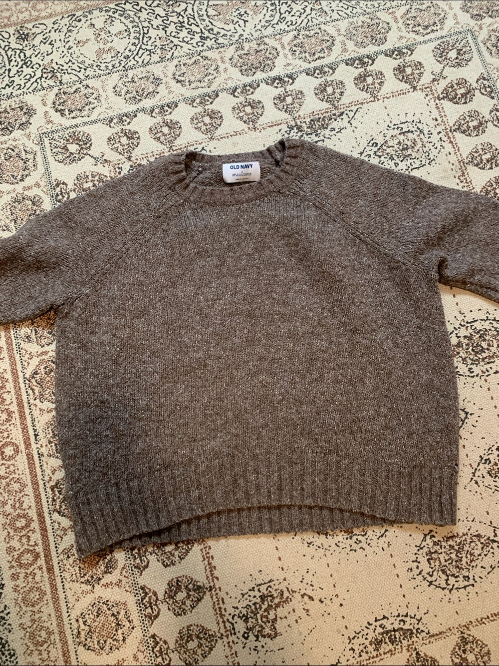 Old Navy Women's Crewneck Sweater in Heather Taupe